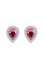 Luxury 2 Carat Pink Teardrop Moissanite Stud Earrings – Pear Cut VVS1 D - Pink Modern Platinum Plated Minimalist Fine Jewelry (GRA Certified) | | Moissanite Shine
