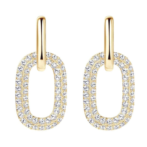 Luxury 2.16 TCW Round Brilliant Moissanite Elegant Stud Earrings – VVS1 D Color Modern Minimalist Premium White Gold & 18K Yellow Gold Plated Studs (GRA Certified) | Earrings | Moissanite Shine