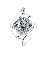 Modern Celestial Elegance: 1-Carat Round VVS1 Moissanite Swirl Stud Earrings | Earrings | Moissanite Shine