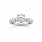 MoissaniteShine 2ct Round Cut D Color VVS1 Solitaire Engagement Ring GRA Certified | RING | Moissanite Shine