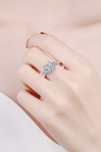 The Empress Radiant Solitaire Ring: A 3-Carat Radiant Cut VVS1 Moissanite Engagement Ring | RING | Moissanite Shine