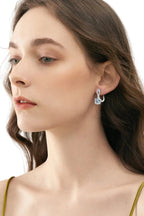 The Stellar Elegance: 4-Carat Total Weight Round Brilliant VVS1 Moissanite Stud Earrings | Bracelet | Moissanite Shine